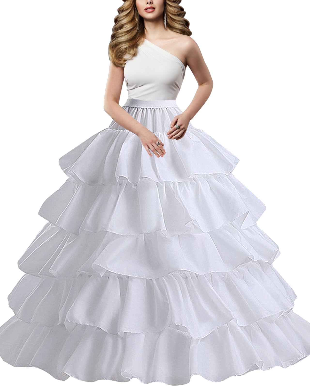 Hoop Skirt Crinoline Underskirt Petticoat for Women Ball Gown Bridal Tulle Underskirt for Wedding Dress