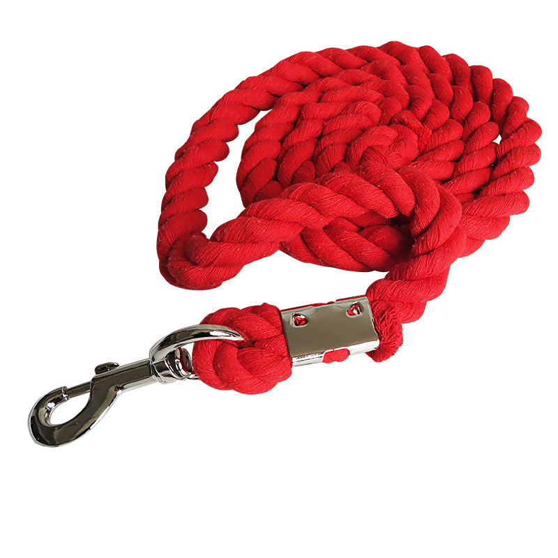 dgdgbaby Horse Cotton Rope Three Strands of Soft Pulling Rope with Thick Alloy Hook