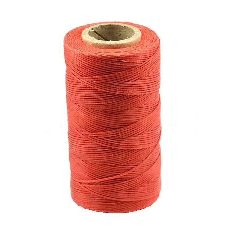 284Yards Flat Wax Thread 1.0mm Braided Rope 150D Sewing Thread Flat Waxed Thread Handmade Leather Sewing Thread