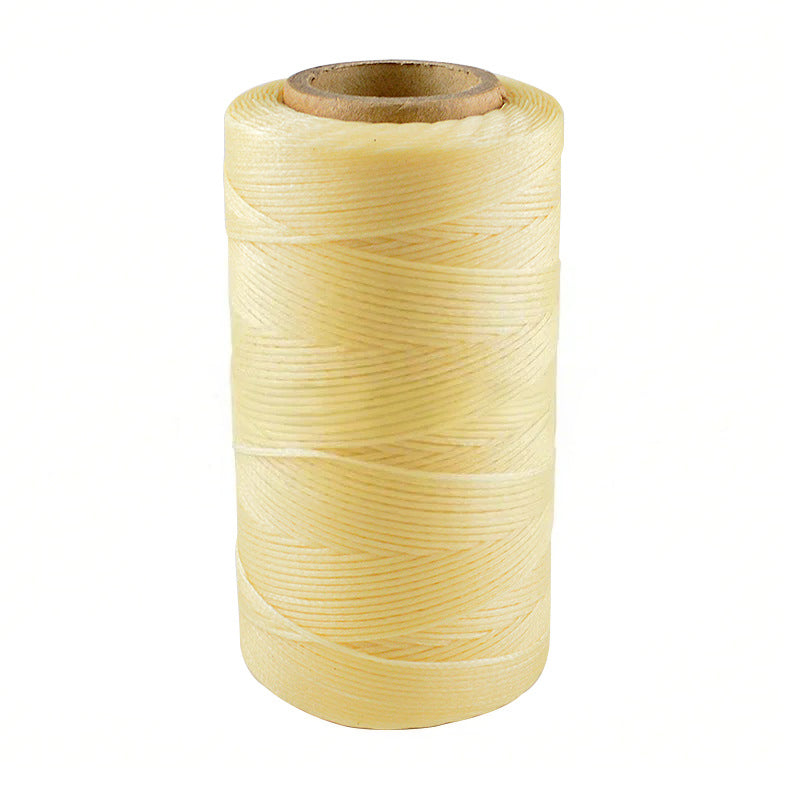 284Yards Flat Wax Thread 1.0mm Braided Rope 150D Sewing Thread Flat Waxed Thread Handmade Leather Sewing Thread
