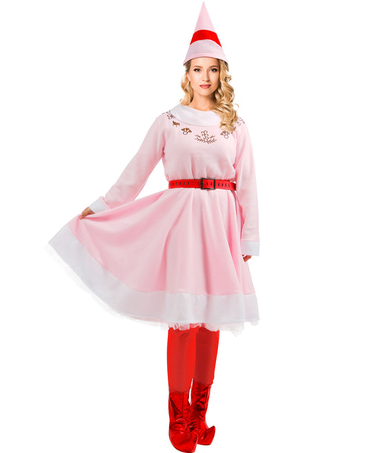 Santa Suit 10pcs Christmas Santa Claus Costume for Men Women Adult Costume Santa Outfit