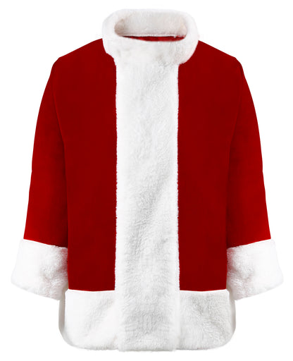 Green Christmas Costume for Men Halloween Costumes Adult Santa Costume with Mask 8PCS Deluxe Funny Cosplay Outfit